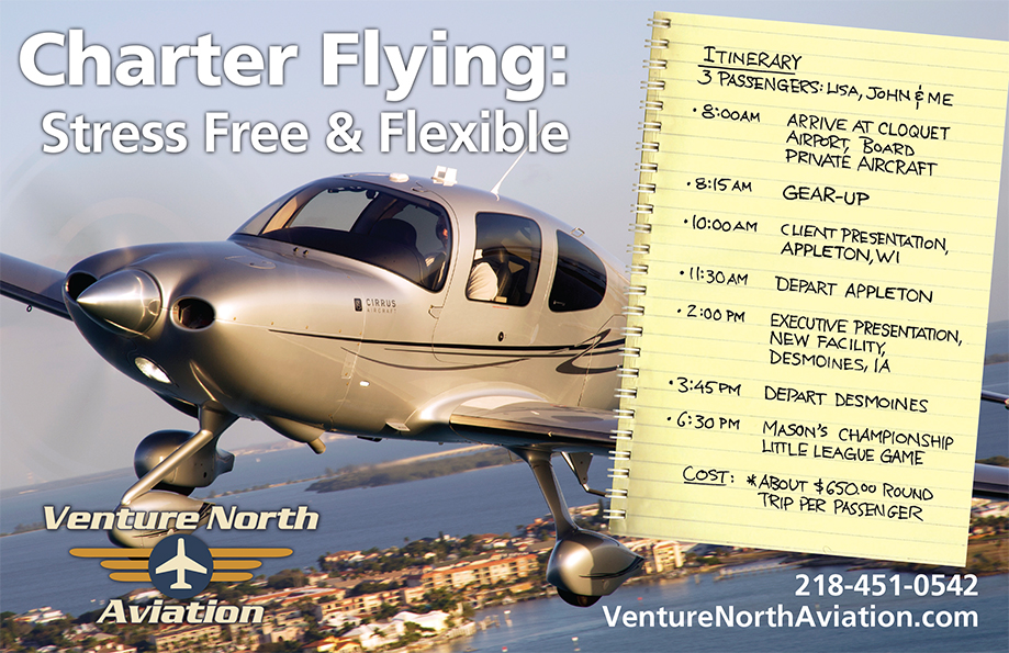 Charter Flights Minnesota